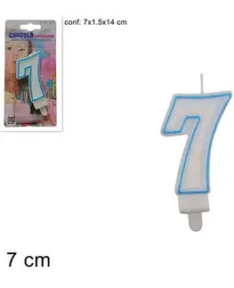 MAKRO - Sviečka tortová 7 modrá