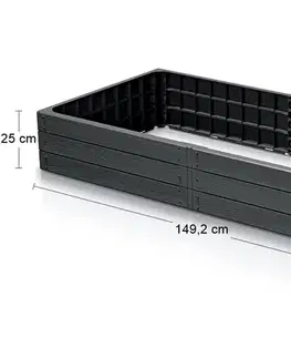 NABBI IBWR plastový vyvýšený záhon antracit