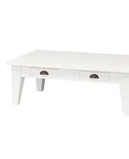 Dekoria Lavica Milton biela 130x75x45cm, 130 x 73 x 45 cm