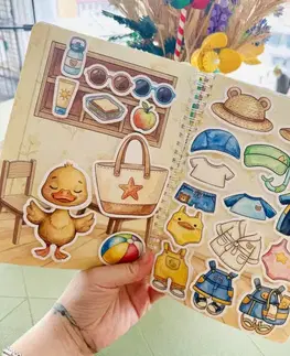 Friends: Interaktívna knižka na suchý zips - Kačka na kúpalisku