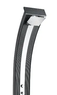 Hanscraft Solárna sprcha DADA CURVE s ručnou sprchou (antracit/inox)