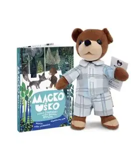 Set Kniha a Plyšový medvedík Macko Uško 30 cm - Czeslaw Janczarski