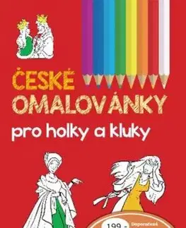 České omalovánky pro holky a kluky