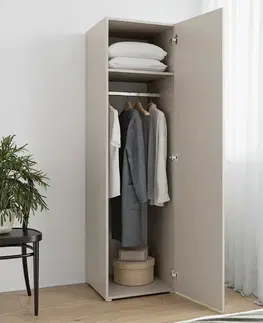 KONDELA Romer New Typ 2 1D vešiaková skriňa kašmír