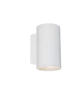 Inteligentné nástenné svietidlo okrúhle biele vrátane 2 WiFi GU10 - Sandy