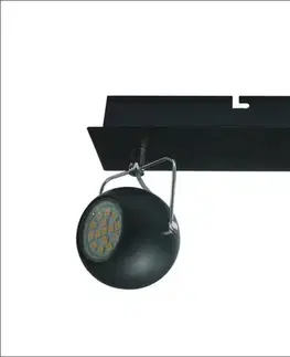 NÁSTENNÁ LAMPA TONY LED PÁSOK GU10 ČIERNA MATNÁ
