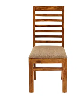 Stolička čalúnená Rami indický masív palisander