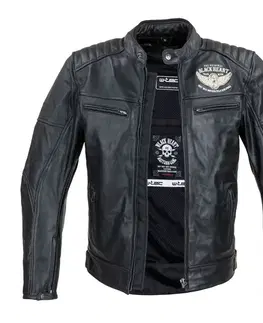 W-TEC Black Heart Wings Leather Jacket čierna - XXL