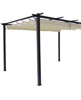 Hliníková pergola PEPY BASIC so zaťahovacou strechou Tempo Kondela