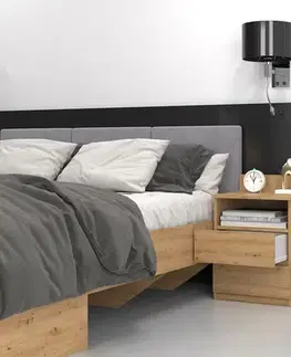 MELWIN M1 nočný stolík, dub artisan