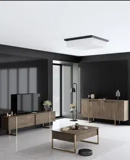 Konzolový stolík Luxe - Walnut, Gold