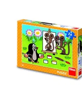 Puzzle Krtko maliarom 24 Dino