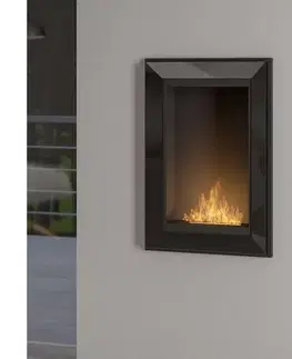 InFire - Vstavaný BIO krb 79x55 cm 3kW čierna Frame 550 black