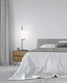 Čiernobiela stolová lampa Tokyo Ledea