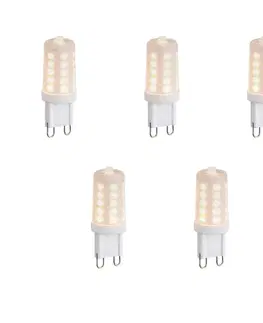 Sada 5 stmievateľných LED žiaroviek G9 Opal 1,2 W 100 lm 2200 K