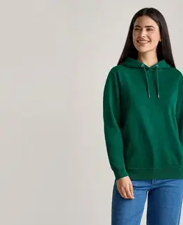 Mikina s kapucňou, zelená