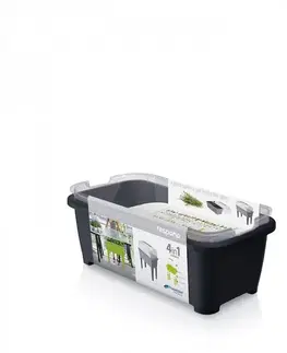 NABBI DREP770 plastové parenisko na nožičkách 77 cm sivý kameň