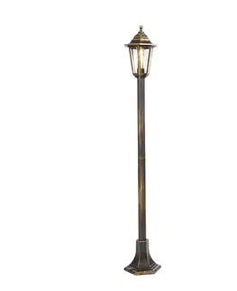 Klasická lampášová lampa starožitné zlato - New Haven