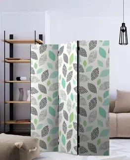 Paraván Patterned Leaves Dekorhome