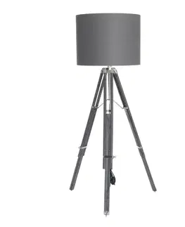 Dekoria Stojacia lampa Graphite Blossom 155cm, 80 x 155 cm