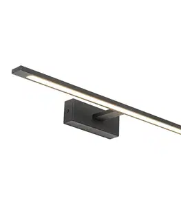 Moderná nástenná lampa čierna 62 cm vrátane LED IP44 - Jerre