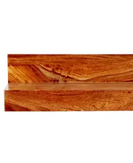 Polica na stenu Kali 50x22 indický masív palisander