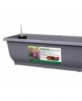 Truhlík samozavlažovací Torenie Modern 50cm sivá
