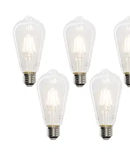 Sada 5 inteligentných LED žiaroviek E27 ST64 4,5W 470 lm 1800-4000K