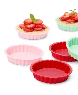 Silikónové mini formy na tarte, 6 ks