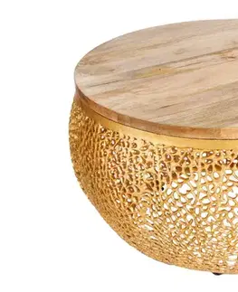 Konferenčný stolík ESUS 80 cm mango Dekorhome