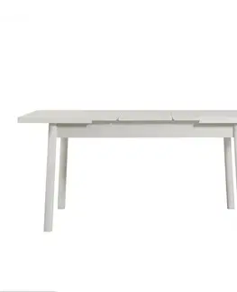 Jedálenský set s rozkladacím stolom a lavicou (3 kusy) Santiago 0900 - White, Stone