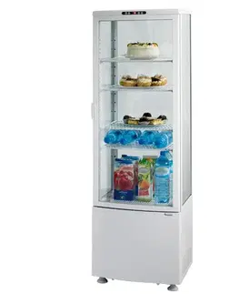  Vitrína na zákusky alebo nápoje, biela 235 l 250 W