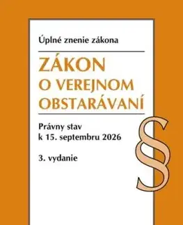 Zákon o verejnom obstarávaní. 3. vyd., 8/2026