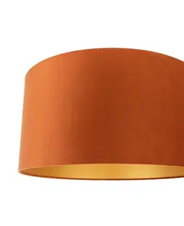Látkové tienidlo oranžové so zlatým interiérom 50/50/25