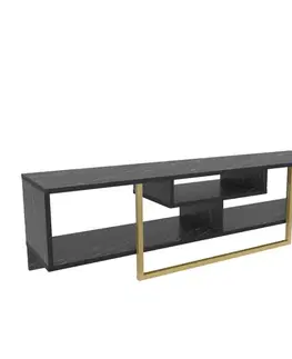 TV stolík Asal 150 - Black, Gold