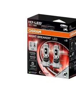 SADA 2× LED autožiaroviek NIGHT BREAKER SPEED H7 PX26d/16W/12V 6000K - Osram 64210DWNBSP-2HB