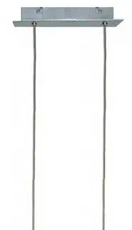 Závesná lampa s chrómovým nastaviteľným skleneným tienidlom 2xG4 20W Erica