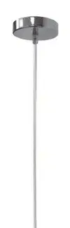 Závesná lampa chróm/bordové kryštály G9 Classic
