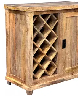 Barová skriňa Devi 90x90x45 indický masív mango