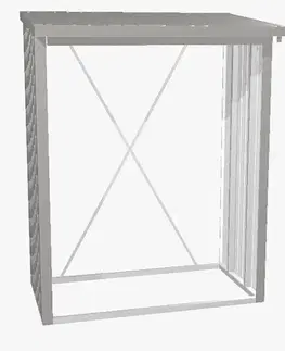 Biohort Drevník BIOHORT Woodstock 157 x 102 x 199 cm (sivý kremeň metalíza)