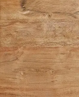 DELIFE Jedálenský stôl Edge 200x100 XL akácia prírodná Spider plochá oceľ nerezová oceľ Live-Edge