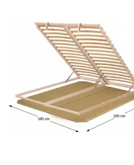 KONDELA Basic Flex 3-zónový lamelový rošt 180x200 cm brezové drevo