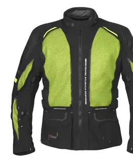 W-TEC Aircross bunda čierna-fluo žltá - 3XL