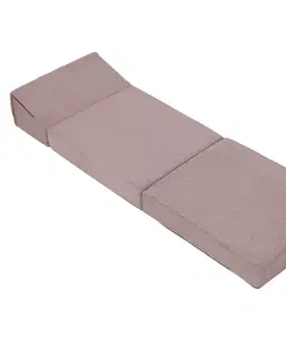 KONDELA Malen skladací matrac / kreslo ružová
