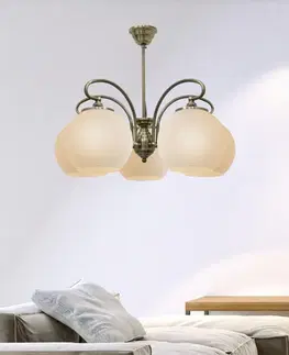 Luster 5xE27 51cm patinovaná medená ORBIT