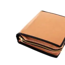 Obal na knihu so zipsom orechový