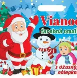 Vianočná farebná omaľovánka