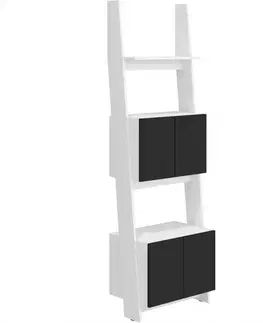 Regál Rack 60-2D Biely/čierna
