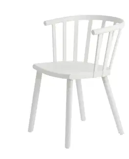 Dekoria Stolička Madlen White, 76 x 43 x 54 cm