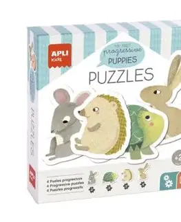 APLI Moje prvé puzzle Domáci Maznáčikovia 12 dielikov - APLI